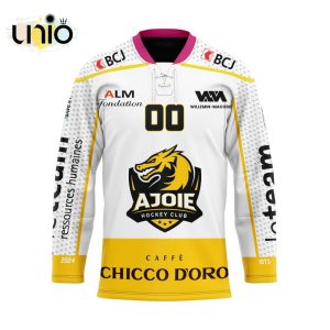 Custom HC Ajoie Away Hockey Jersey