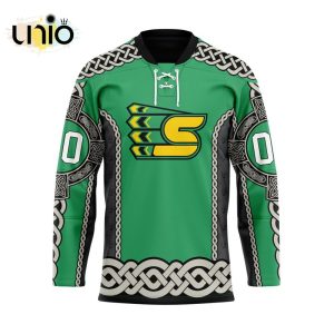 Custom Spokane Chiefs St Patrick Day Team Hockey Jersey