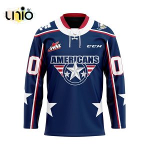 Custom Tri-City Americans Home Hockey Jersey