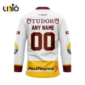 Custom Genève-Servette HC Away Hockey Jersey