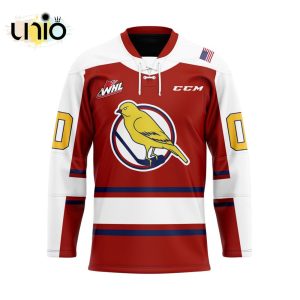 Custom Spokane Chiefs Reverse Retro Pattern Hockey Jersey