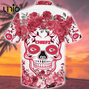 Kansas City Chiefs NFL Flower Skull Tropical Hawaiian Shirt Limited Edition