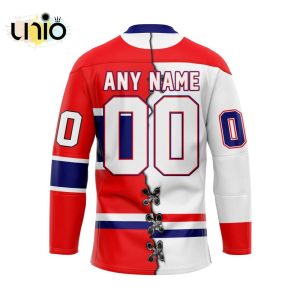 Custom Spokane Chiefs Mix Home And Away Hockey Jersey