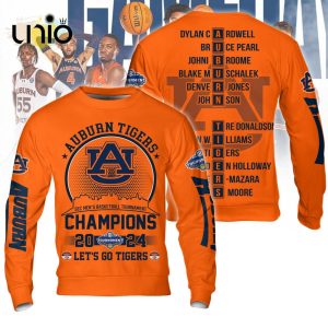 Auburn Tigers 2024 SEC Conference Tournament Champions Orange Hoodie 3D
