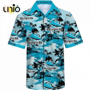 NRL Cronulla-Sutherland Sharks Beach Hawaiian Shirt