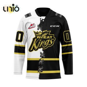 Custom Brandon Wheat Kings Mix Home And Away Hockey Jersey