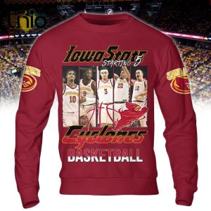 Iowa State Cyclones Starting Five Men’s Basketball Cardinal Hoodie