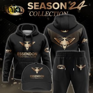 Essendon Bombers Gold Premier 2024 Hoodie, Jogger, Cap Limited Edition