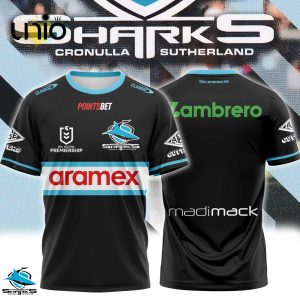 Cronulla Sharks NRL Black Hoodie Special Edition