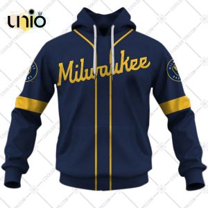 Personalized MLB Milwaukee Brewers ALT Jersey Hoodie