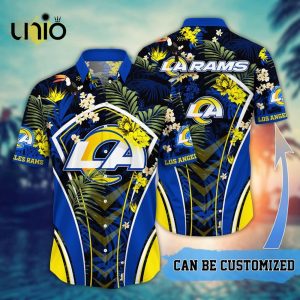 NFL Los Angeles Rams Custom Flower Summer Tropical Hawaiian Shirt