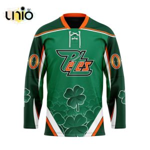 Custom Peterborough Petes Team Hockey Jersey For St.Patrick Day