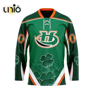 Custom Lethbridge Hurricanes Team Hockey Jersey For St.Patrick Day