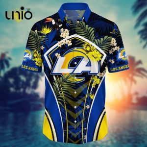 NFL Los Angeles Rams Custom Flower Summer Tropical Hawaiian Shirt