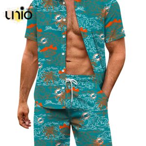 Miami Dolphins Designed Pattern Hawaiian Shirt