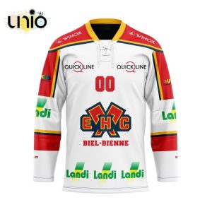 Custom EHC Biel Away Hockey Jersey