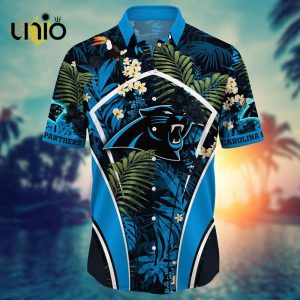 NFL Carolina Panthers Custom Flower Summer Tropical Hawaiian Shirt