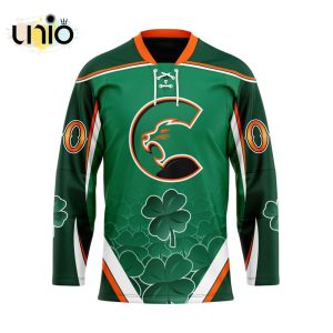 Custom Prince George Cougars Team Hockey Jersey For St.Patrick Day