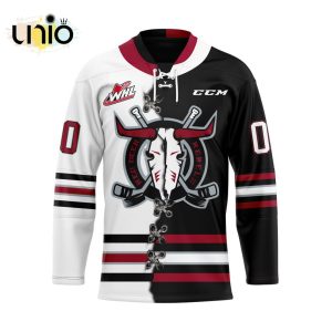 Custom Red Deer Rebels Mix Home And Away Hockey Jersey