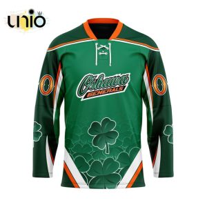 Custom Oshawa Generals Team Hockey Jersey For St.Patrick Day