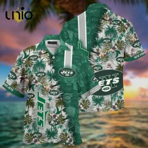 NFL New York Jets Grey Green Hawaiian Shirt