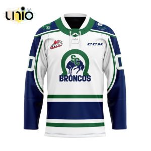 Custom Swift Current Broncos Away Hockey Jersey