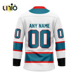 Custom Kelowna Rockets Reverse Retro Pattern Hockey Jersey