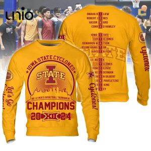 Iowa State Cyclones Men’s 2024 Basketball Champions Gold Hoodie