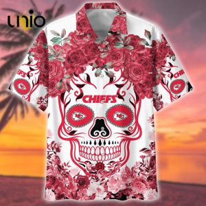 Kansas City Chiefs NFL Flower Skull Tropical Hawaiian Shirt Limited Edition