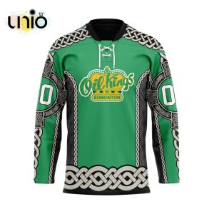 Custom Edmonton Oil Kings St Patrick Day Team Hockey Jersey