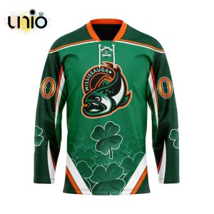 Custom Mississauga Steelheads Team Hockey Jersey For St.Patrick Day