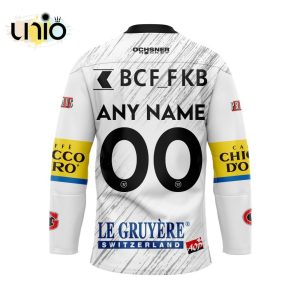 Custom Fribourg-Gottéron Away Hockey Jersey