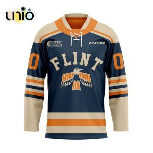 Custom Flint Firebirds Alternate Hockey Jersey