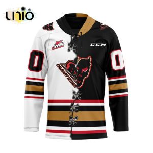 Custom Calgary Hitmen Mix Home And Away Hockey Jersey