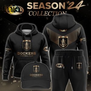 Fremantle Dockers Gold Premier 2024 Hoodie, Jogger, Cap Limited Edition