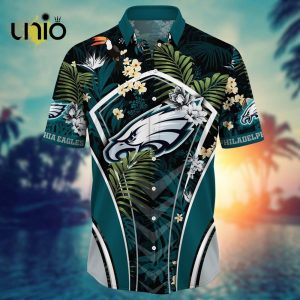 NFL Philadelphia Eagles Custom Flower Summer Tropical Hawaiian Shirt