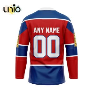 Custom Edmonton Oil Kings Reverse Retro Pattern Hockey Jersey