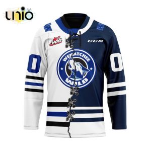 Custom Wenatchee Wild Mix Home And Away Hockey Jersey