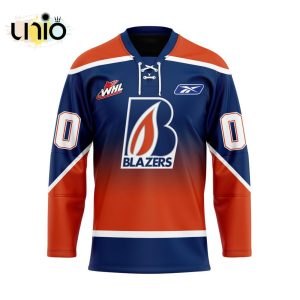 Custom Kamloops Blazers Reverse Retro Pattern Hockey Jersey