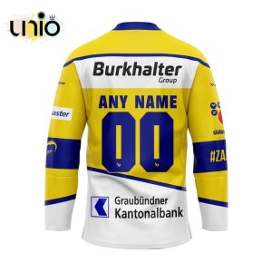 Custom HC Davos Away Hockey Jersey