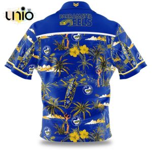 NRL Parramatta Eels Surfboard Blue Hawaiian Shirt