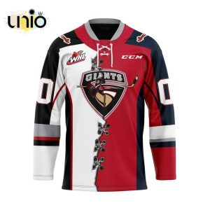 Custom Vancouver Giants Mix Home And Away Hockey Jersey