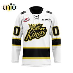 Custom Brandon Wheat Kings Away Hockey Jersey