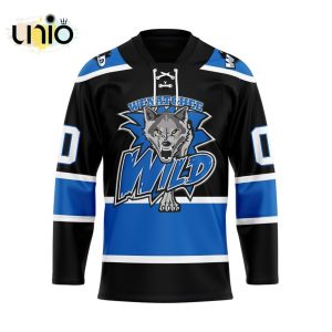 Custom Wenatchee Wild Reverse Retro Pattern Hockey Jersey