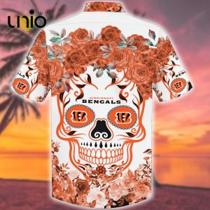 Island Cincinnati Bengals NFL Flower Skull Hawaiian Shirt Limited Edition