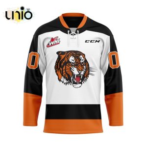 Custom Medicine Hat Tigers Away Hockey Jersey