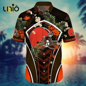 NFL Cleveland Browns Custom Flower Summer Tropical Hawaiian Shirt