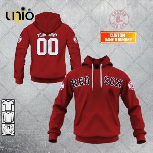 Personalized MLB Boston Red Sox ALT Jersey Hoodie