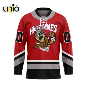 Custom Lethbridge Hurricanes Reverse Retro Pattern Hockey Jersey