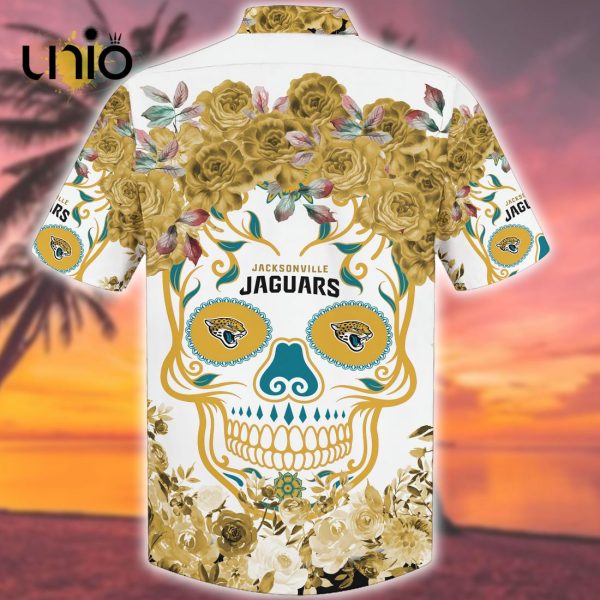 Aloha Jacksonville Jaguars NFL Flower Skull Hawaiian Shirt Limited Edition